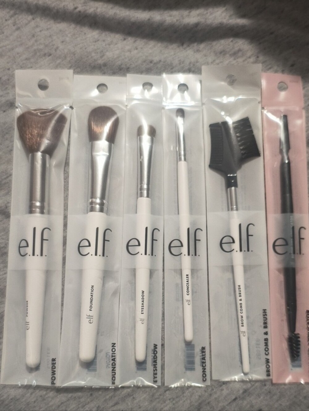 e.l.f. 6-Piece White Makeup Brush Set - White Brushes